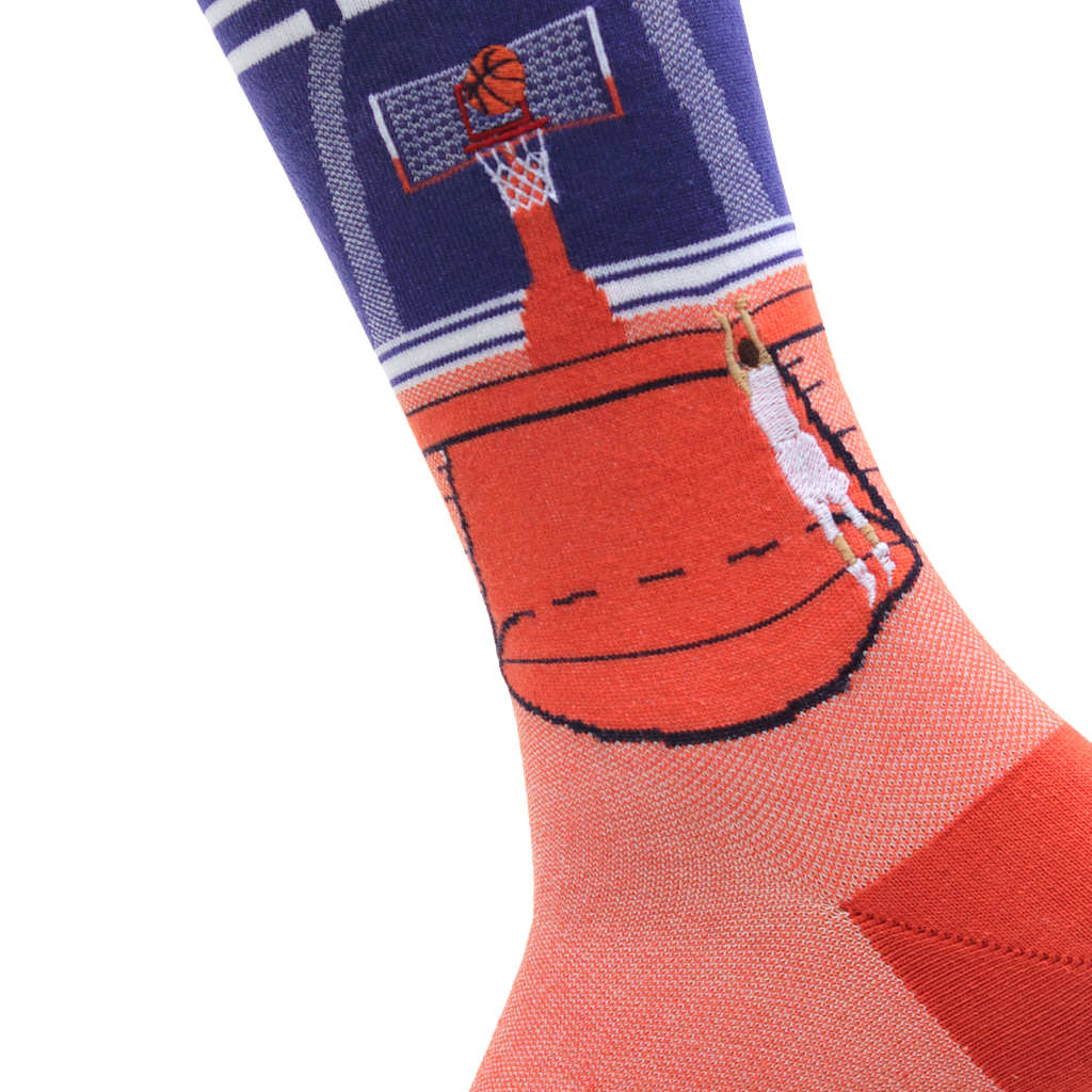 Popular Embroidered Socks by Soxfords - Basketball