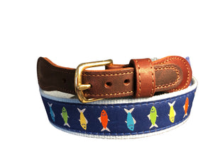 Boy's Preppy Ribbon  Belts  School is Out