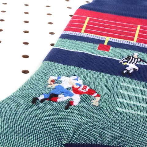 Socksfords  Quality Embroidered Socks - Gridiron